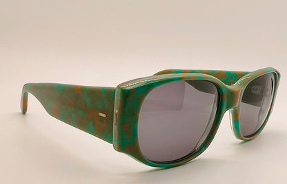 Vintage Alain Mikli Paris 3091 “Jul” Turquoise Marbled Sunglasses - Nos - Hand Made In France