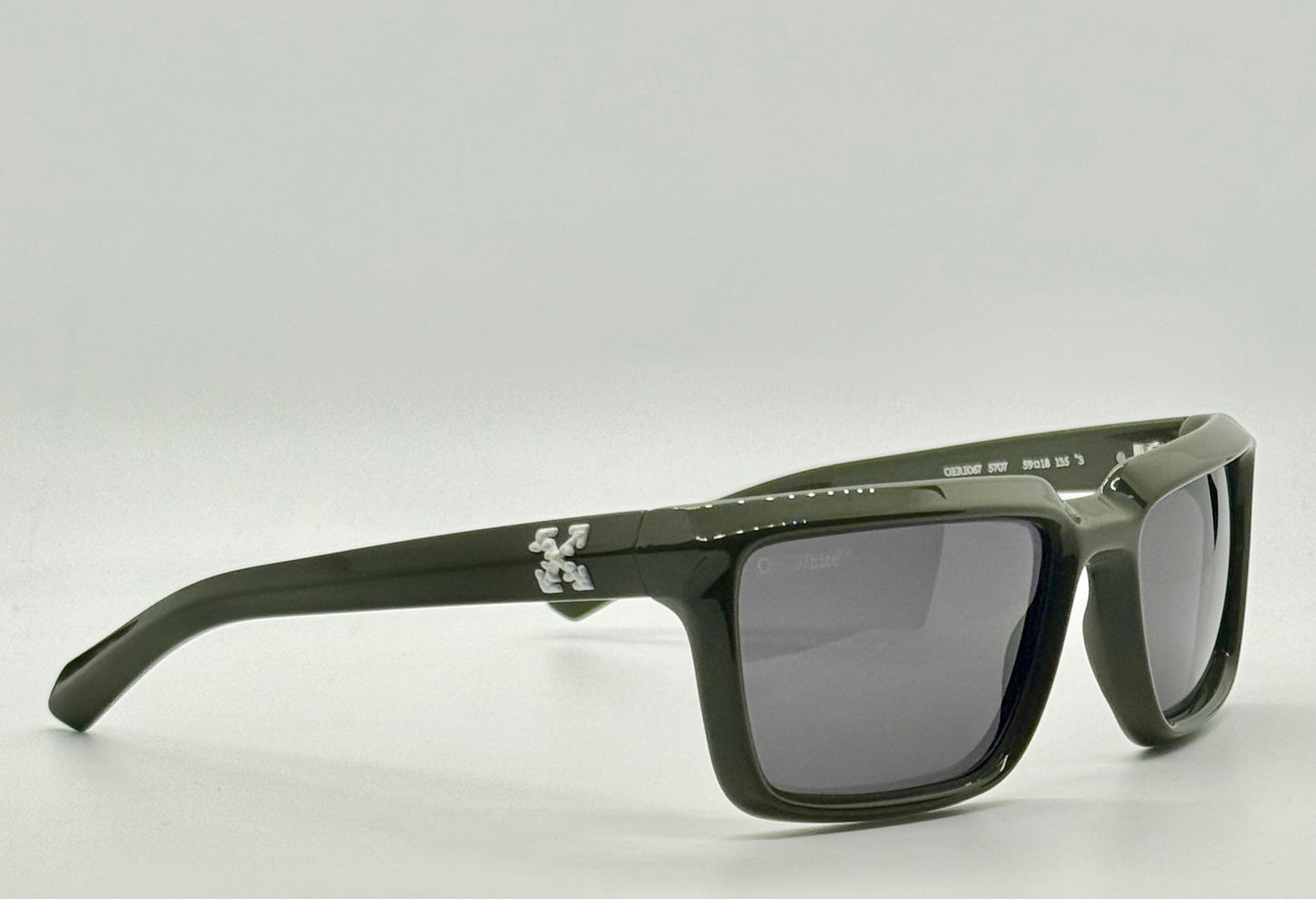 Off-White™ Oe Ri067 5707 Green Sunglasses-Rare Colorway-New|Unworn-Full Kit-59Mm