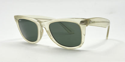 B&L Ray-Ban VINTAGE Wayfarer 5022 Crystal Clear Sunglasses USA w/ Original Lenses