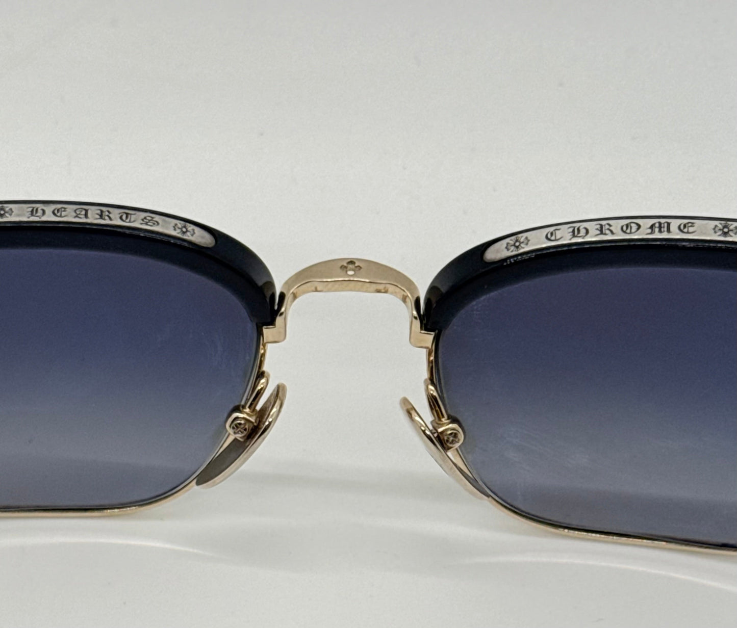 Chrome Hearts SLUNTRADICTION - Gold Sunglasses Zeiss Lenses Japan Authentic