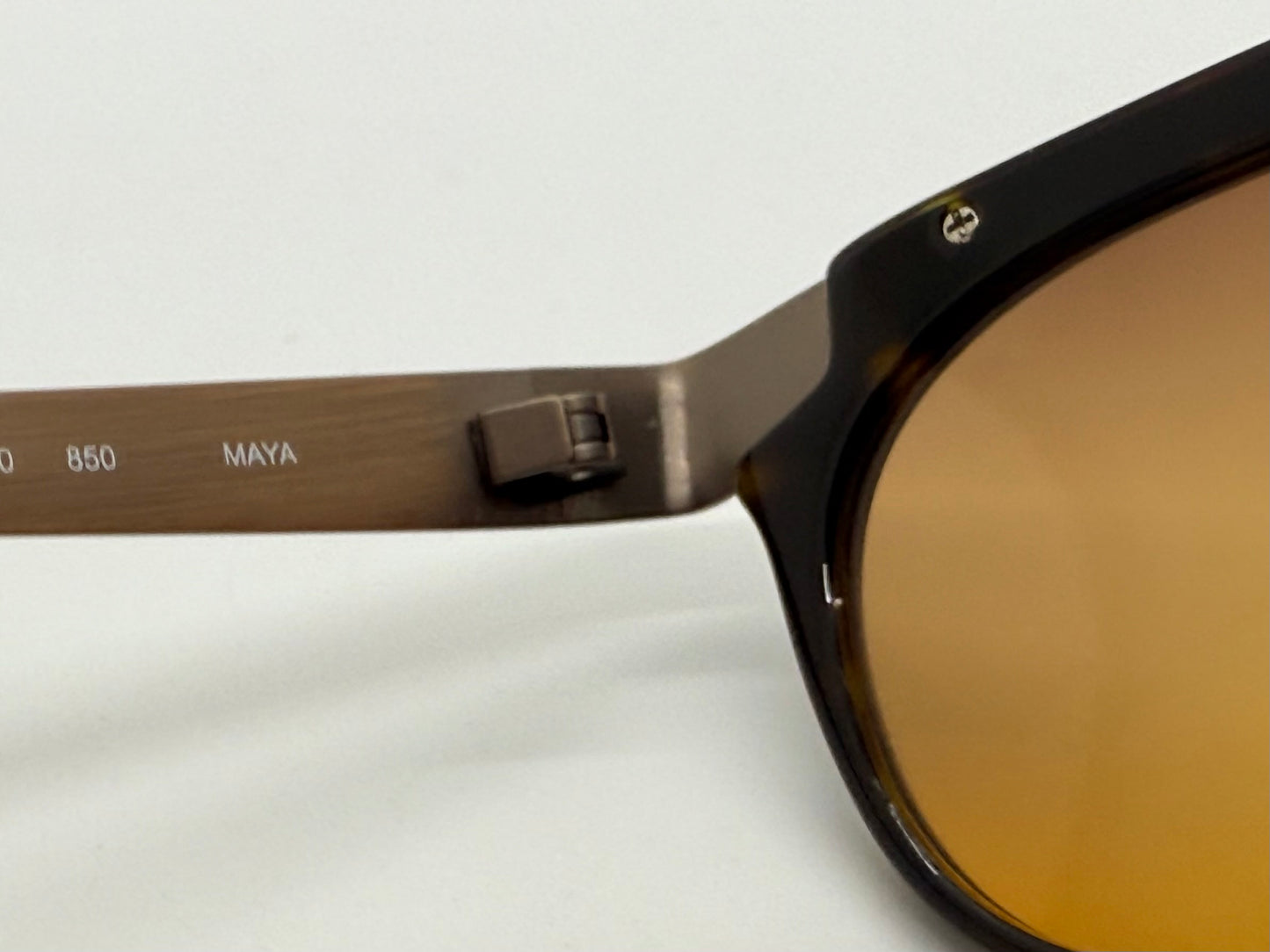 Morgenthal Frederics Maya Sunglasses – Handmade In Japan – Titanium & Acetate – Berko’S Designs Custom Gradient Lenses – New Full Kit