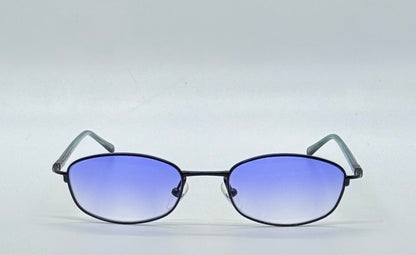 Christian Dior CD 3589 20S-Y2K Blue Oval Sunglasses w/New Blue Sky Gradient Custom Lenses