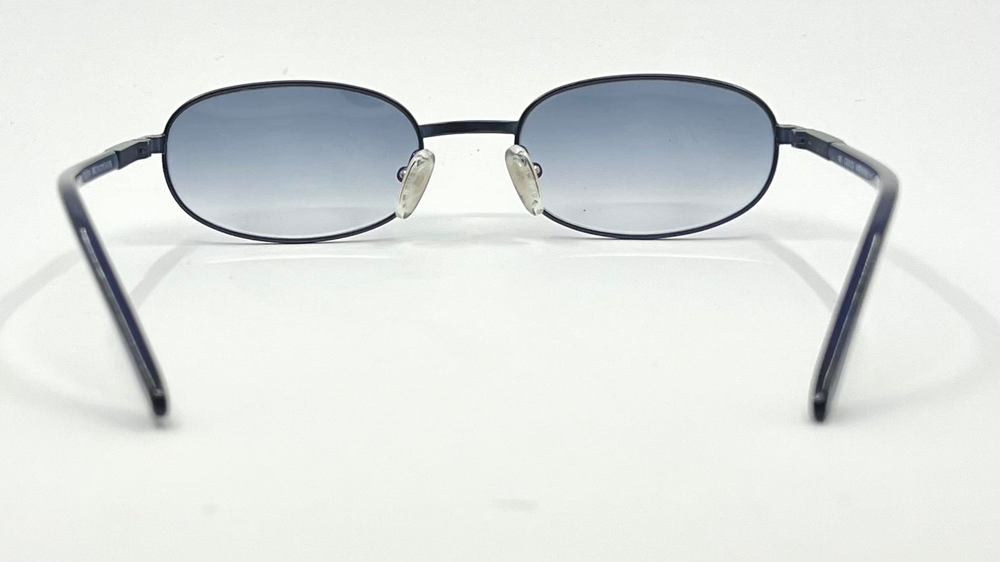 Gucci GG1374 6XG Blue Oval Y2K Sunglasses-New Gradient Custom Lenses-UNWORN