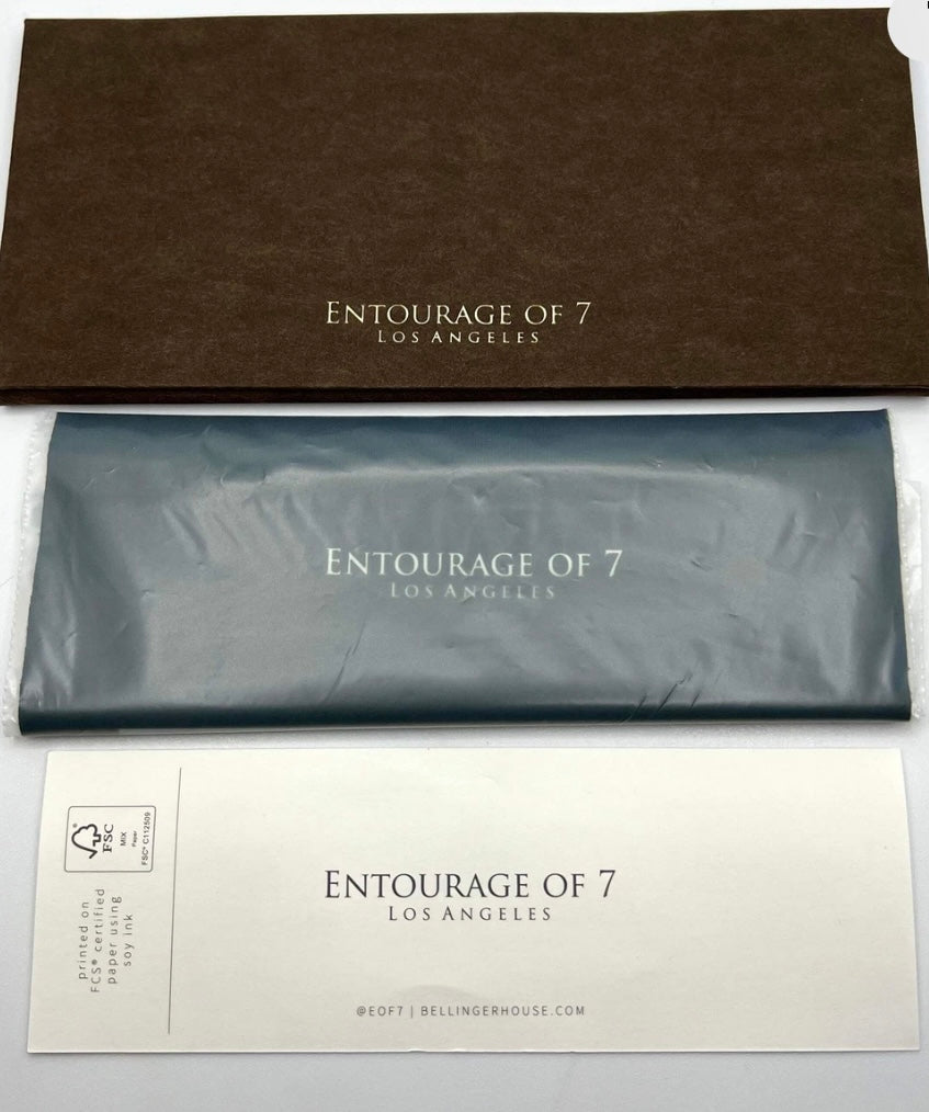 Entourage of 7 Fegan Sunglasses w|New Grey|Green Custom Gradient Lenses-New|Unworn-Full Kit-handmade in Japan