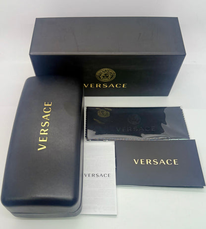 Versace 2236 1002|11 Gold Black Aviator Sunglasses Grey Gradient Made In Italy Nos