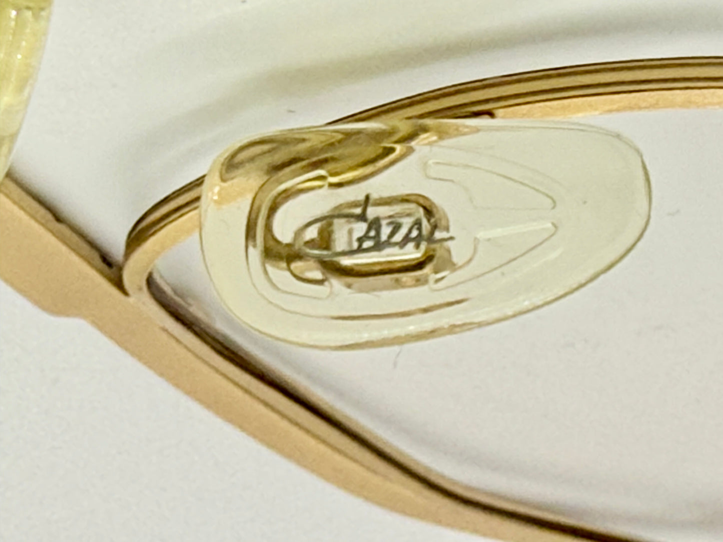 Cazal Mod 249 Col 413 Vintage Titanium Eyeglasses-Gold Leopard 57Mm-Unworn-Germany