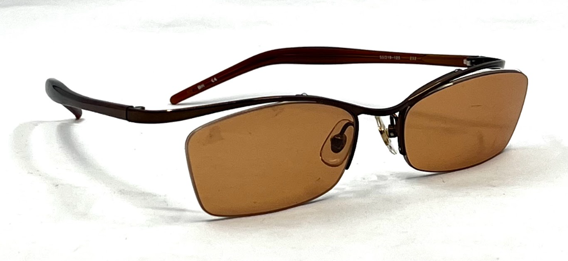 HIÉRO Titanium 232-Vintage Y2K Rectangular Sunglasses Japan-Deadstock/Unworn