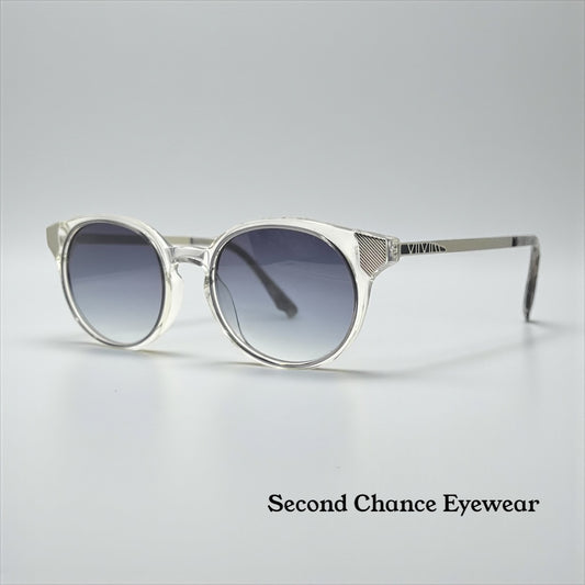Early Coco and Breezy 10001 Clear & Metal Round Gradient Sunglasses-NOS/UNWORN