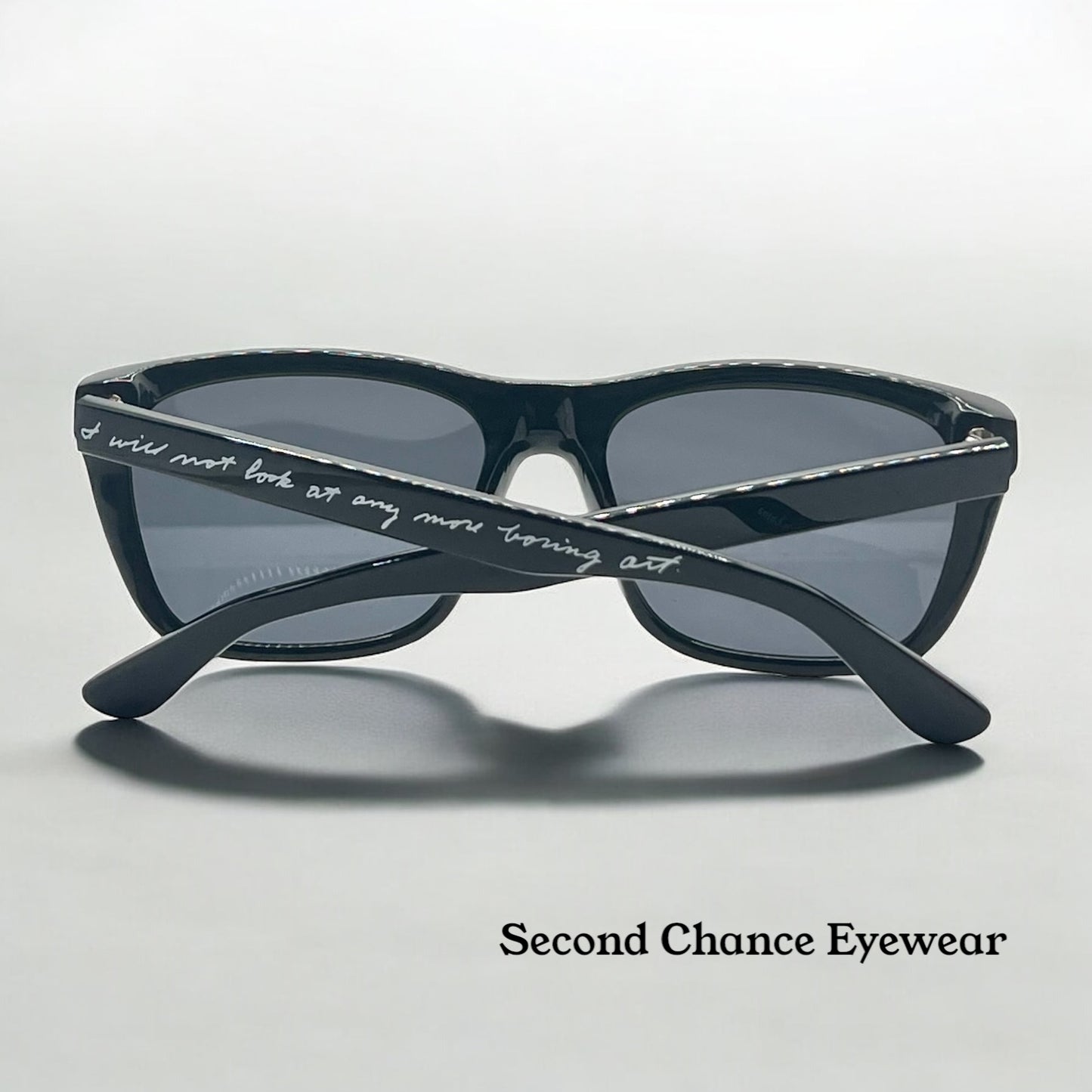 John Baldessari x Freeway Eyewear – “I Will Not Look at Any More Boring Art” – L.A. Rays Artist Series – Rare C1 – Full Kit-Unworn