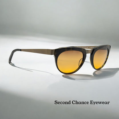 Morgenthal Frederics Maya Sunglasses – Handmade In Japan – Titanium & Acetate – Berko’S Designs Custom Gradient Lenses – New Full Kit