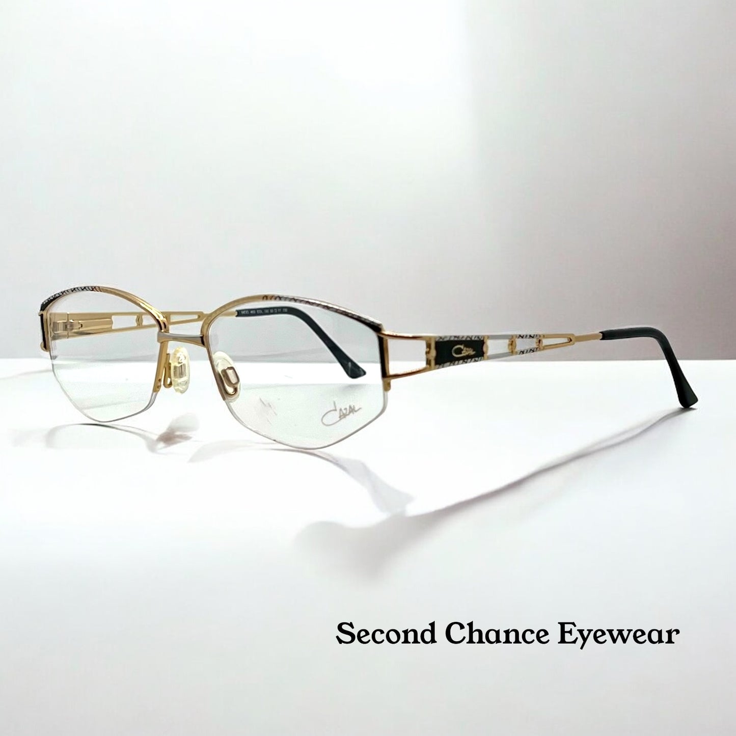 Cazal Mod 453 Col 190-Vintage Eyeglass Frame-Gold|Black-53Mm-Germany-Deadstock|Unworn