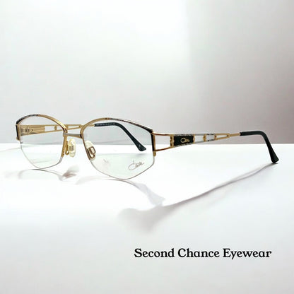 Cazal Mod 453 Col 190-Vintage Eyeglass Frame-Gold|Black-53Mm-Germany-Deadstock|Unworn