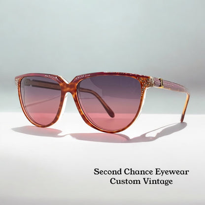 Ysl Diomed 333V Sunglasses W|New, Custom Gradient Lavender To Rose Lenses-France