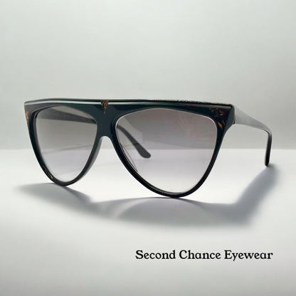 Christian De Rozi – Handmade Vt-Brown Pearl Cat-Eye Sunglasses-Deadstock-Original Gradient Lenses-Vintage