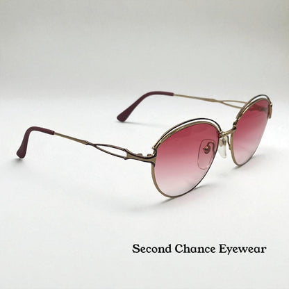 Sophia Loren Beaurivage 21 Zyloware Vintage Sunglasses W|New Pink Gradient Custom Lenses-Nos|Unworn
