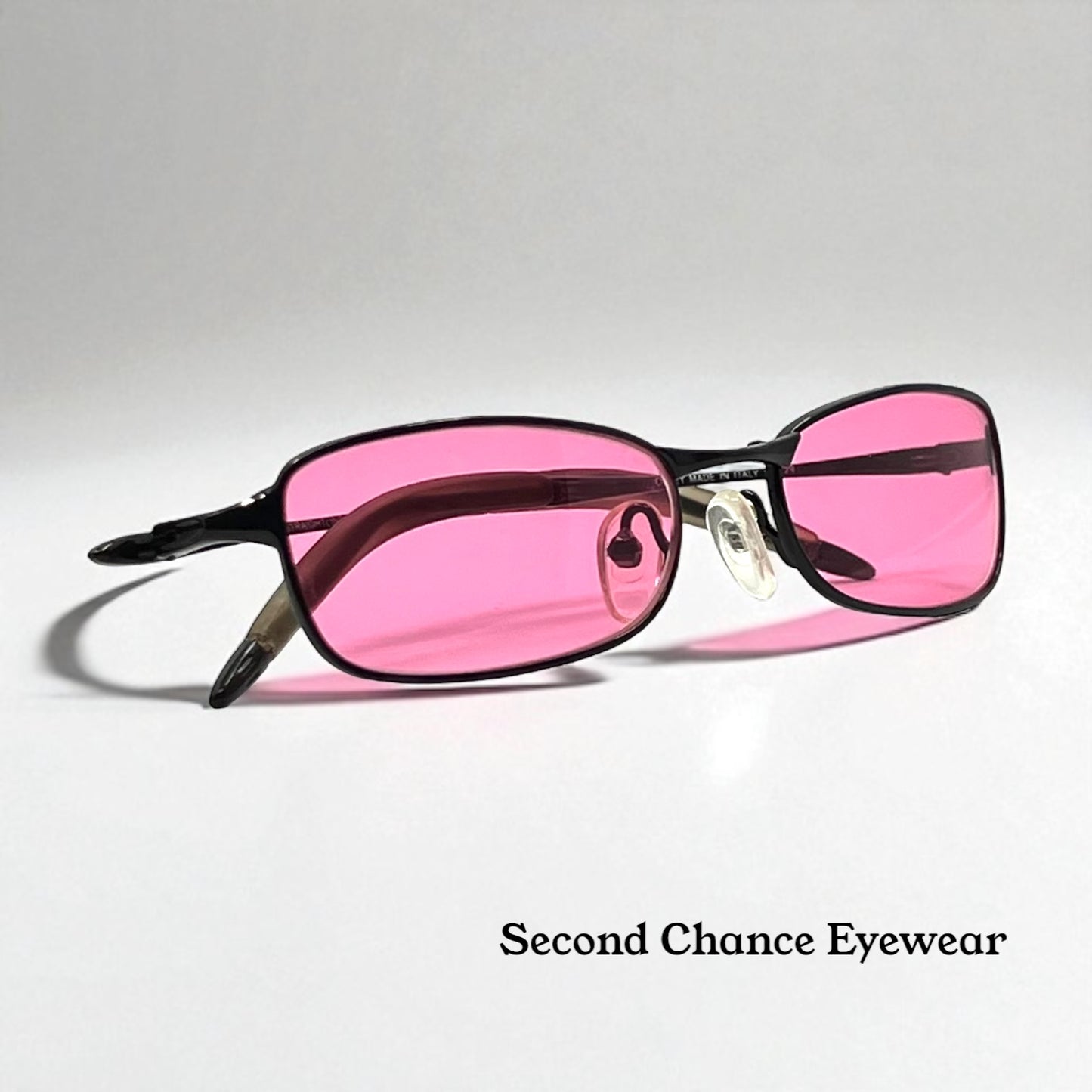 Oakley Straight Line 2.0 11-729 Vintage Sunglasses W|New Solid Pink Custom Tined Lenses-Nos|Unworn