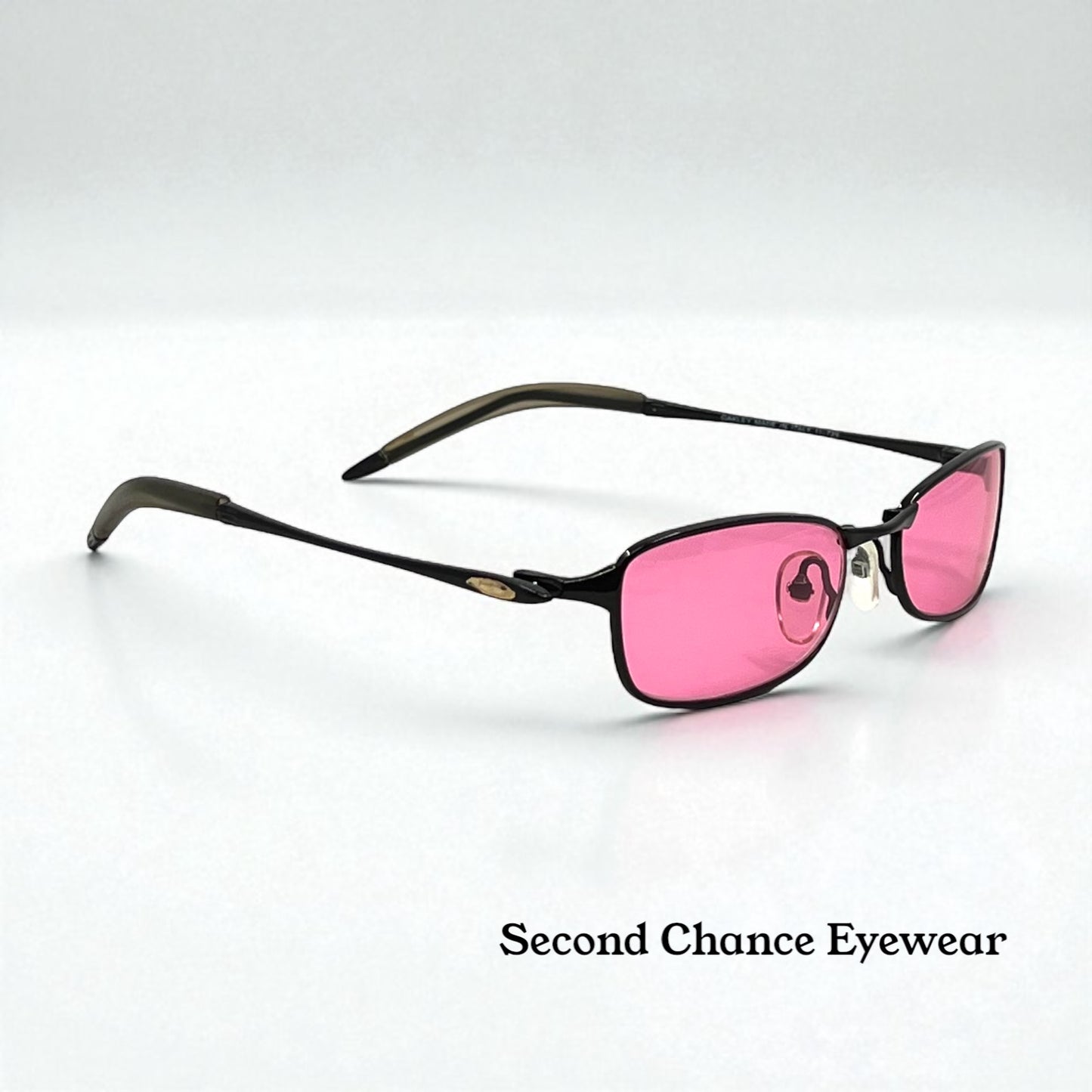 Oakley Straight Line 2.0 11-729 Vintage Sunglasses W|New Solid Pink Custom Tined Lenses-Nos|Unworn