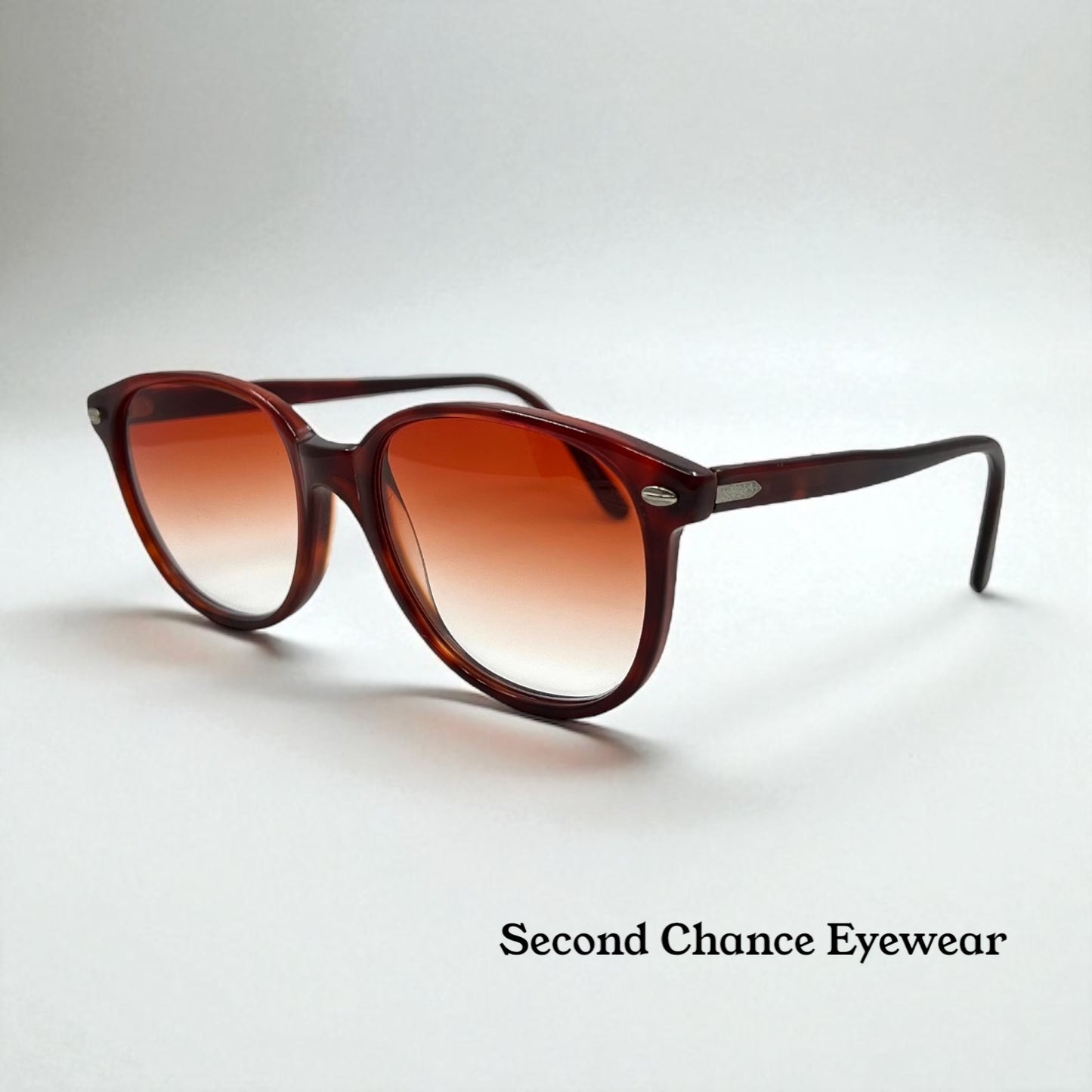The 1980S Persol Ratti P 51|72 Vintage Sunglasses W|New Crimson Gradient Tinted Custom Lenses