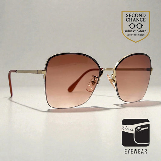 Cottet 941-Vintage Half-Rim Sunglasses-New Gradient Tinted Custom Lenses-Unworn