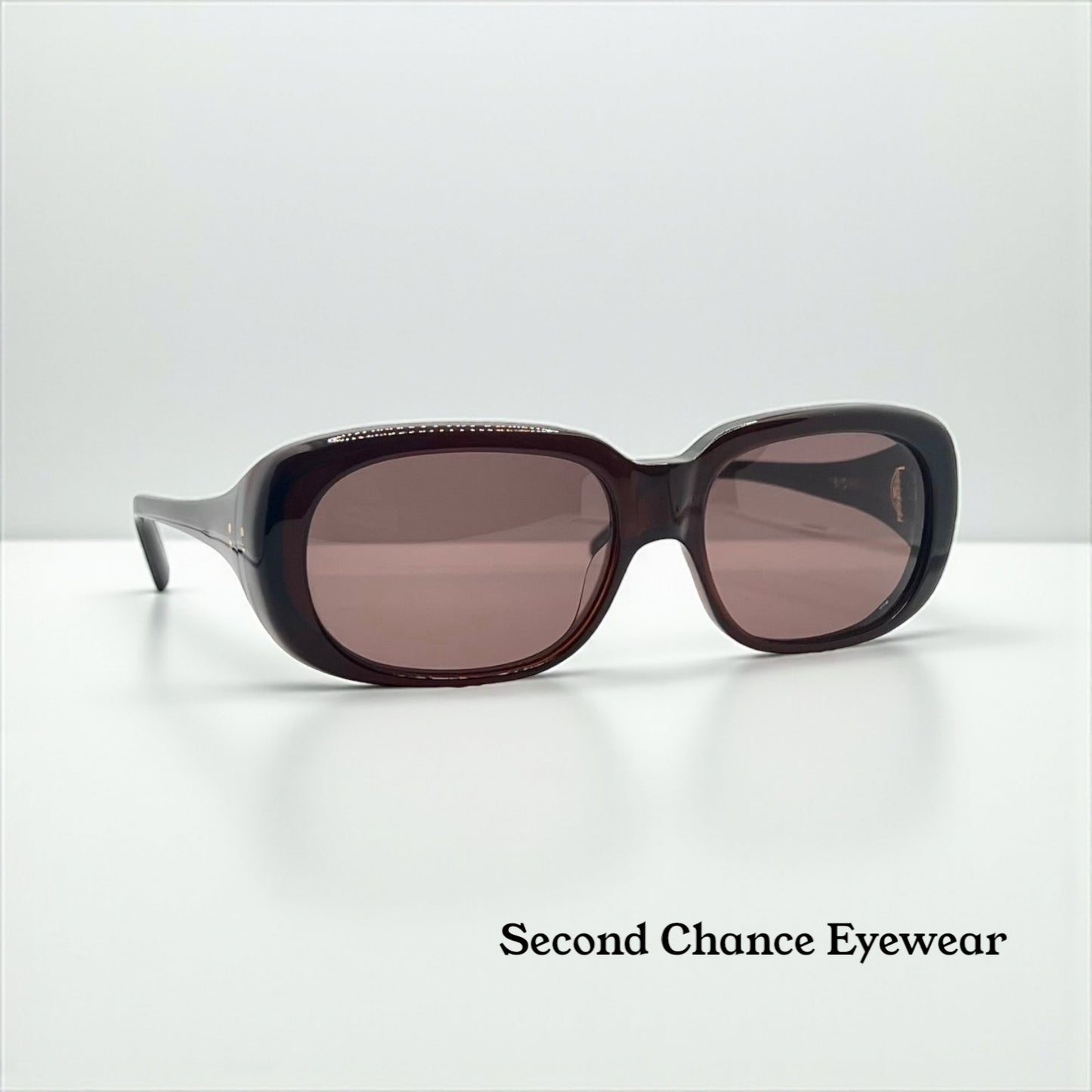 Cynthia Benjamin “Sid” Handmade Sunglasses – Plum Fade Acetate – Full Kit – Luxury Collector’S Piece