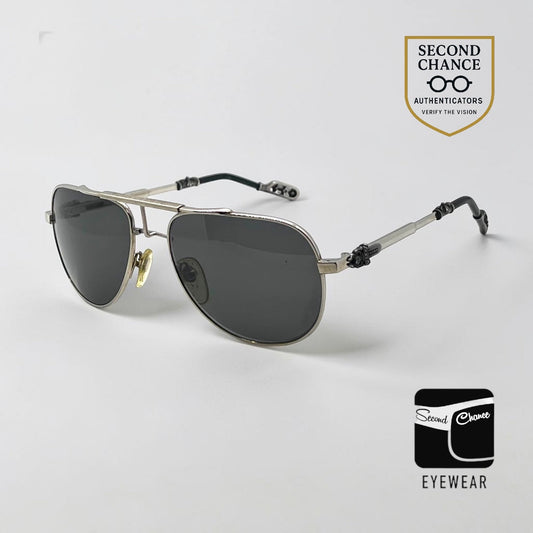 Chrome Hearts 2 KANCHU I Vintage Aviator Sunglasses Full Kit-Zeiss Lens-60mm