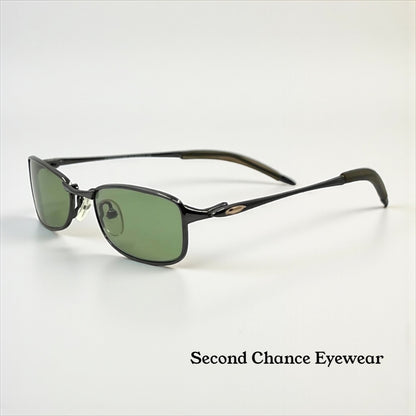 Oakley Straightline 2.0 Vintage Sunglasses-Model 11-729-New Solid Green Tinted Custom Sunglasses-Unworn