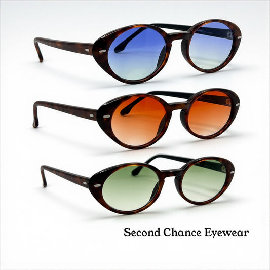 No Name Los Angeles “Lenor”-Deadstock Sunglasses w/New Gradient Tinted Custom Lenses-Japan