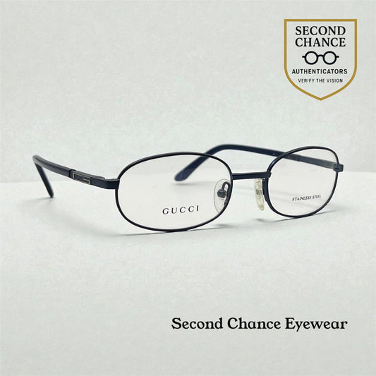Gucci Gg1374 6Xg Vintage Oval Optical Frame – Deadstock Made In Italy – Size 51-19-140