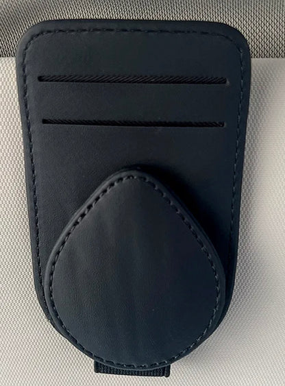 Double Slot-Magnetic Closure- Eyewear Visor Clip-Universal Fit-Card Fastener-Brand New