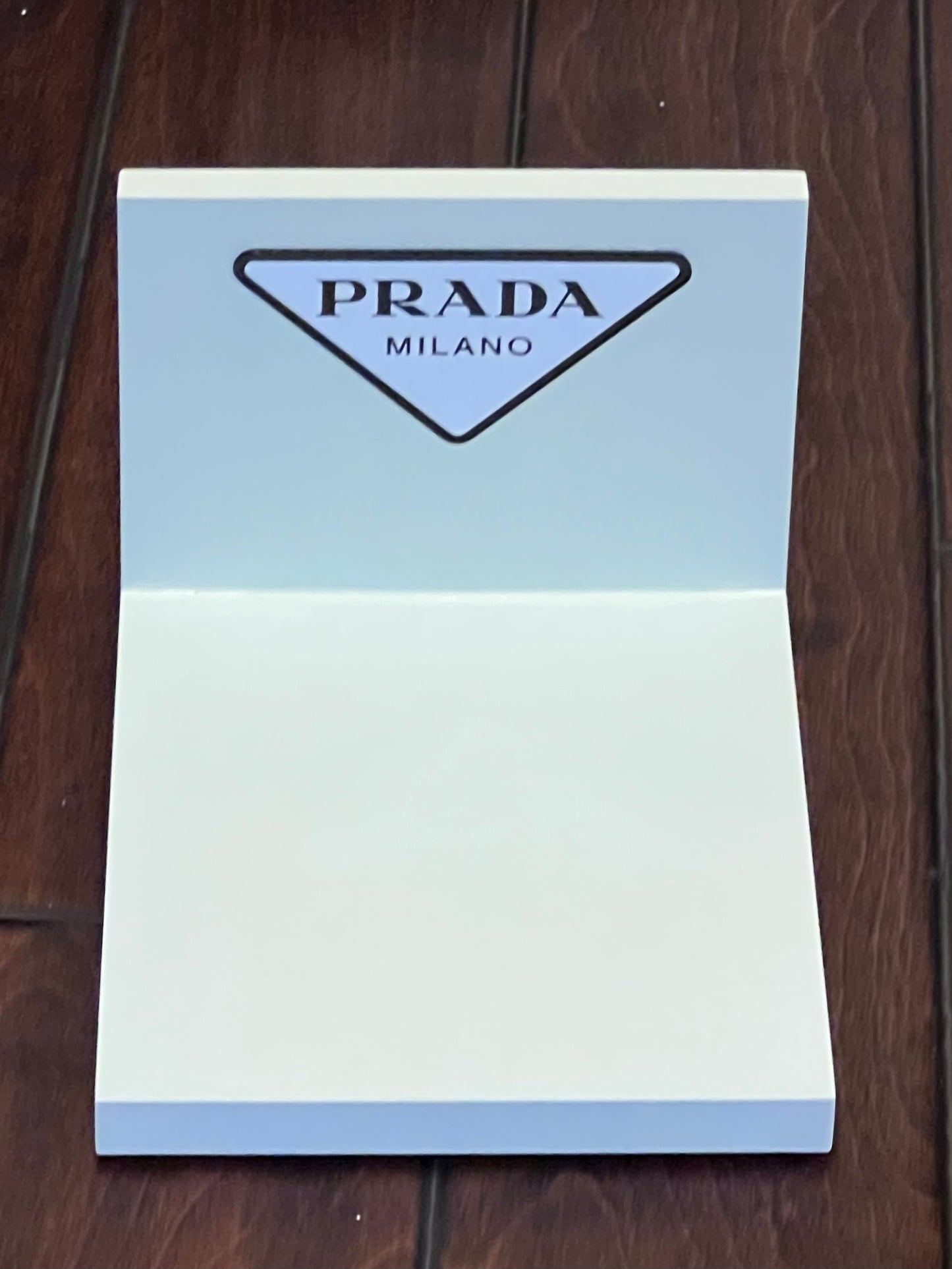 Prada “L-Shaped” Counter Display Magnetic Logo-Brand New-Retail Branded Display