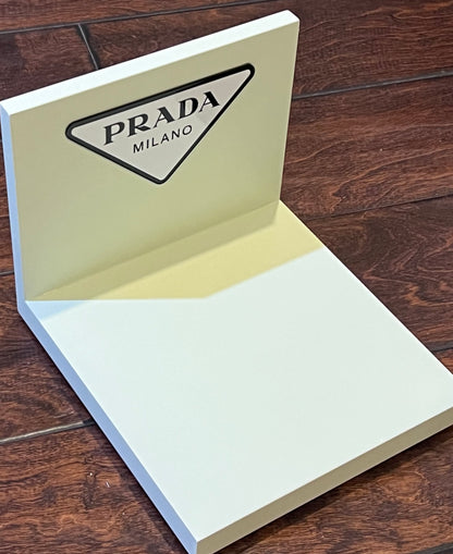 Prada “L-Shaped” Counter Display Magnetic Logo-Brand New-Retail Branded Display