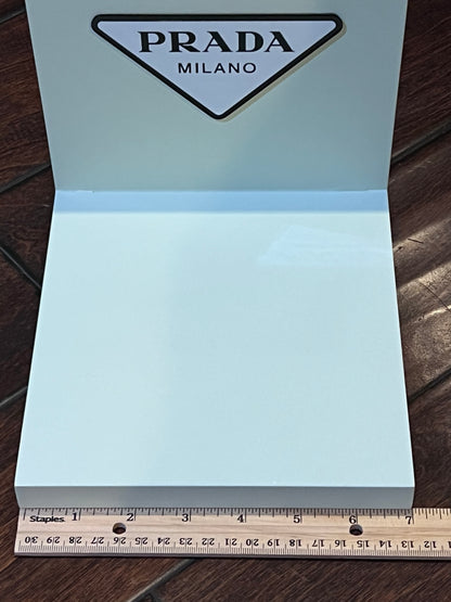 Prada “L-Shaped” Counter Display Magnetic Logo-Brand New-Retail Branded Display