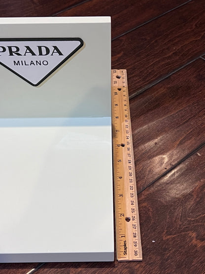 Prada “L-Shaped” Counter Display Magnetic Logo-Brand New-Retail Branded Display