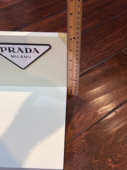 Prada “L-Shaped” Counter Display Magnetic Logo-Brand New-Retail Branded Display