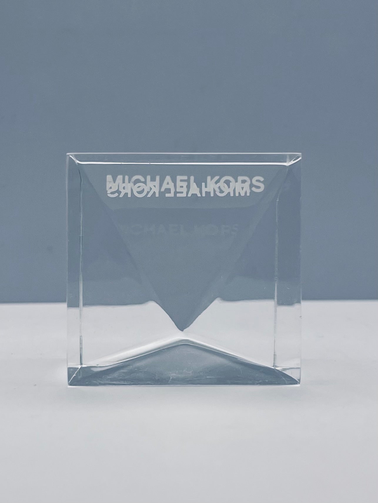 Michael Kors-Double Sided- Branded- Geometric - Counter Cube | In-Store Display