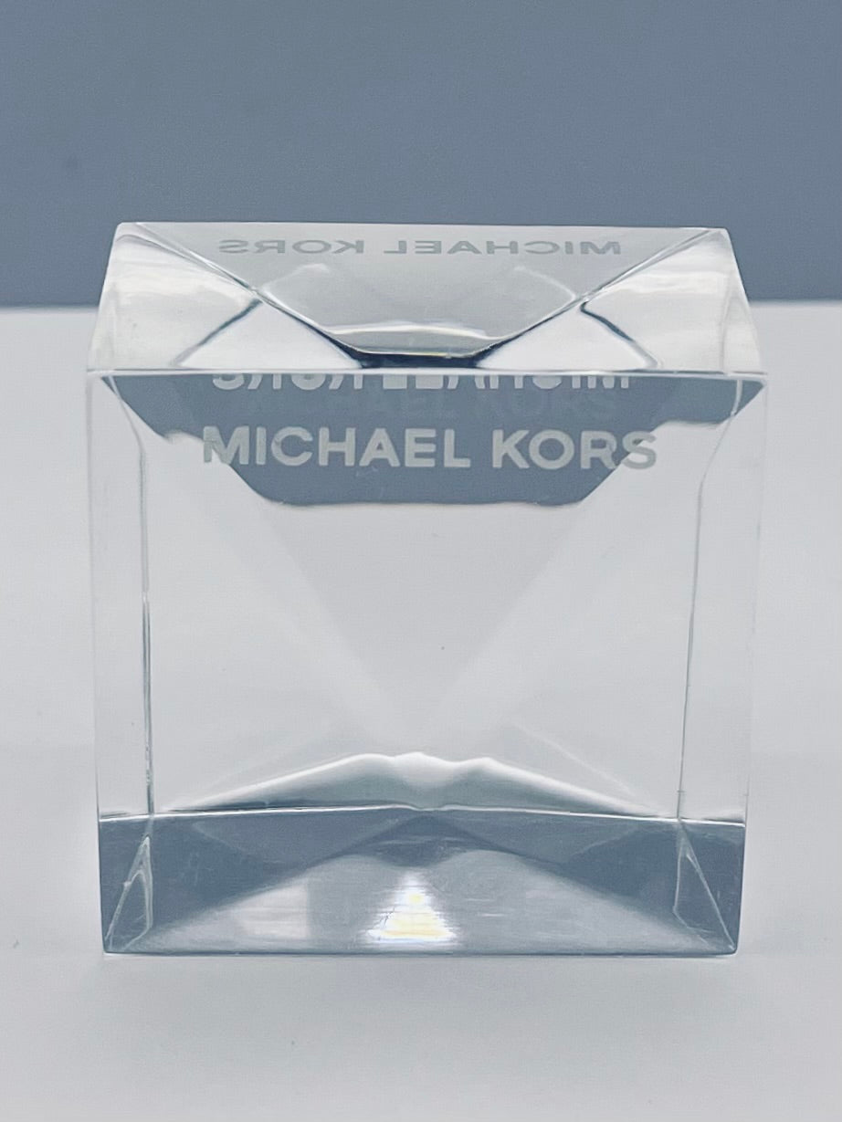 Michael Kors-Double Sided- Branded- Geometric - Counter Cube | In-Store Display