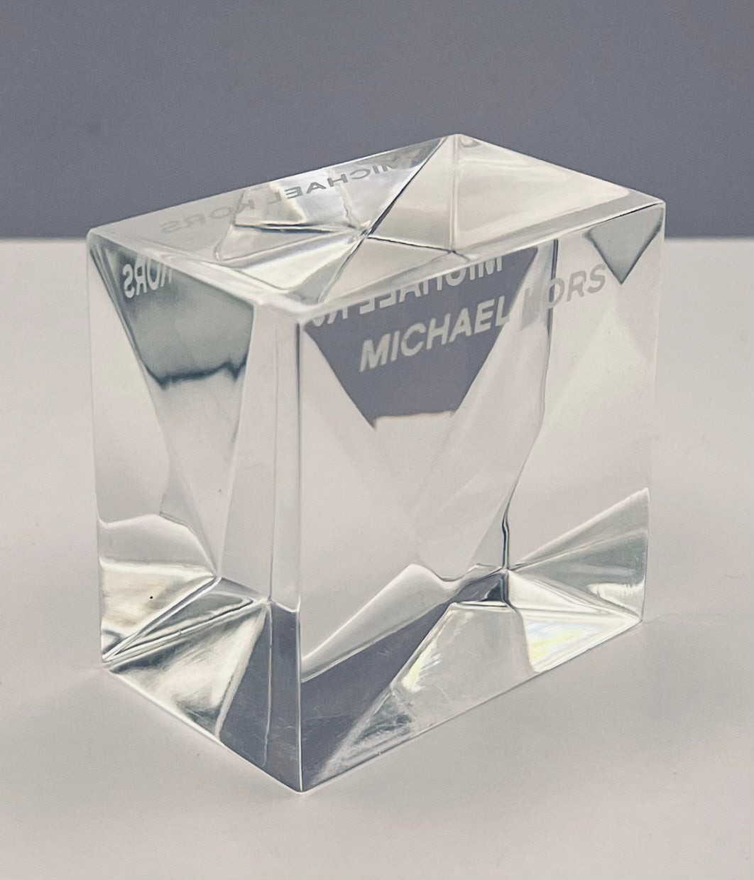 Michael Kors-Double Sided- Branded- Geometric - Counter Cube | In-Store Display