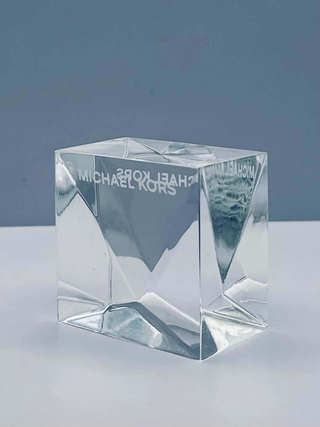 Michael Kors-Double Sided- Branded- Geometric - Counter Cube | In-Store Display