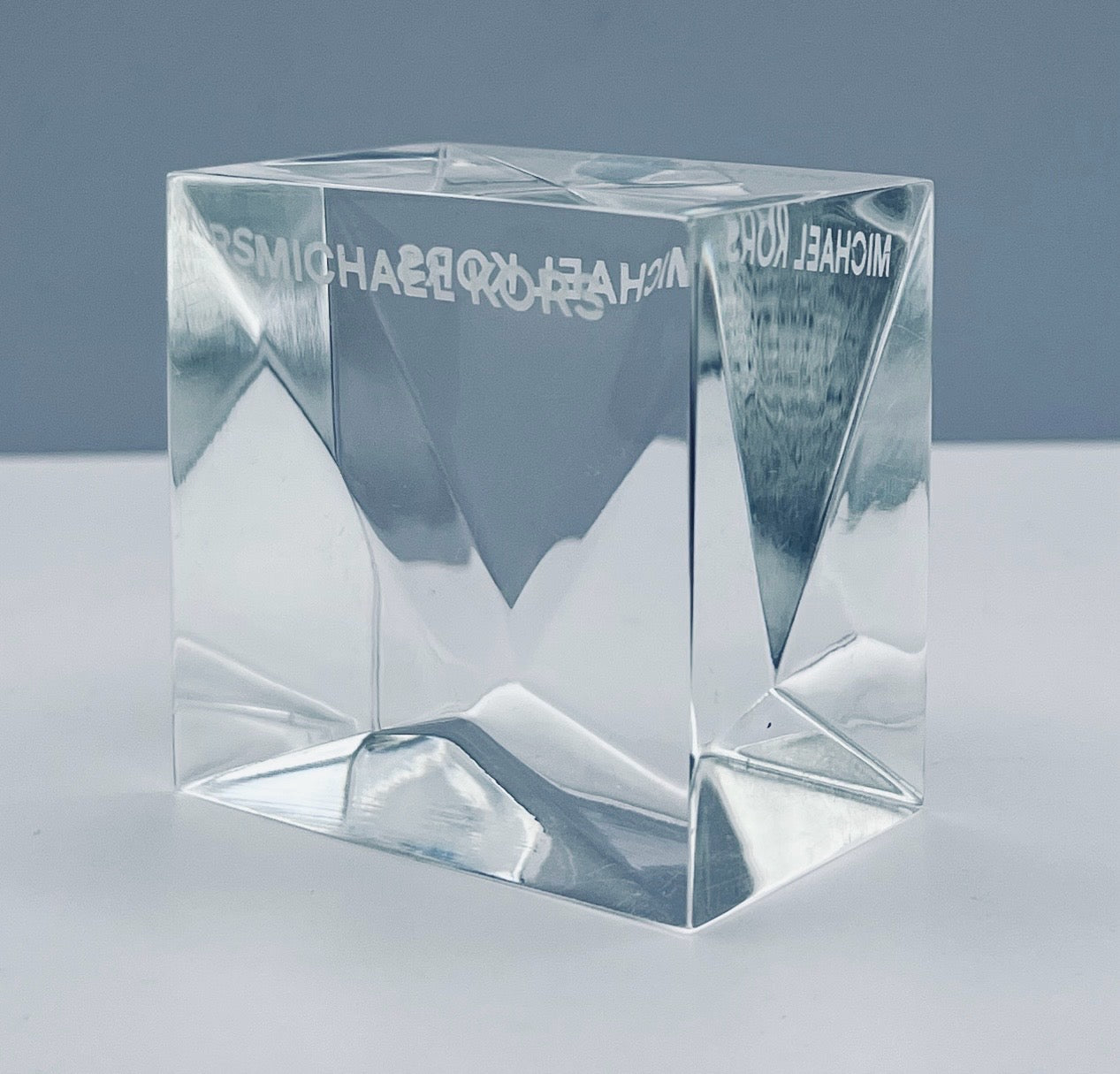 Michael Kors-Double Sided- Branded- Geometric - Counter Cube | In-Store Display