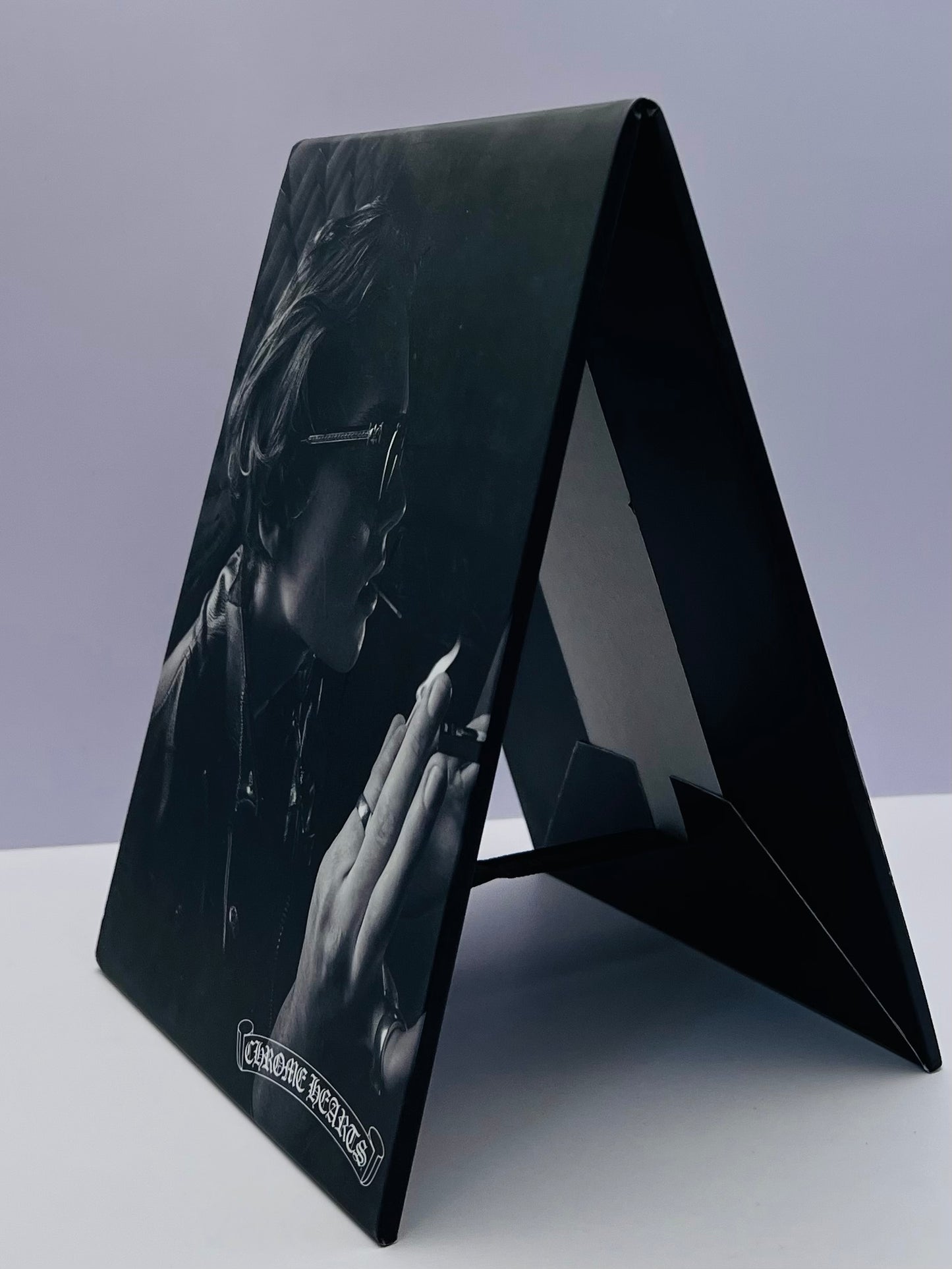 Chrome Hearts Retail V-Shaped Countertop Foldout Display- B&W Double Sided- Rare