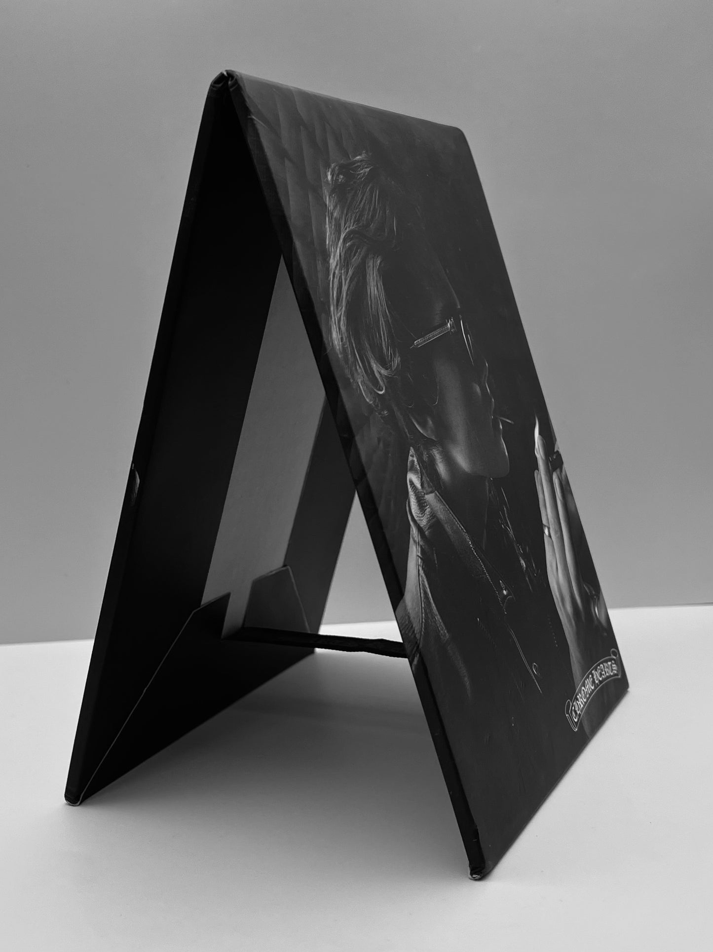 Chrome Hearts Retail V-Shaped Countertop Foldout Display- B&W Double Sided- Rare