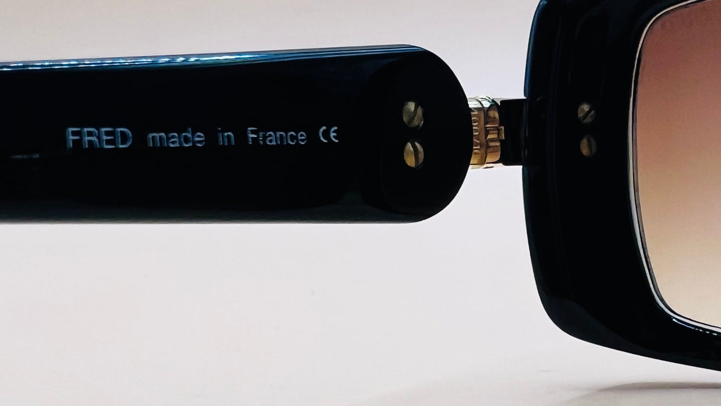 Fred Lunette Sunglasses Marie Galante C3 Col.201 Black | Made In France | W|Case