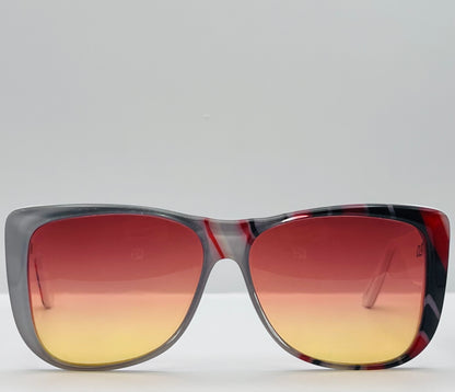 Ultra Catalina 4 Striped Sunglasses-Vintage 1980’S-With Brand New “Berkos Designs” Lenses