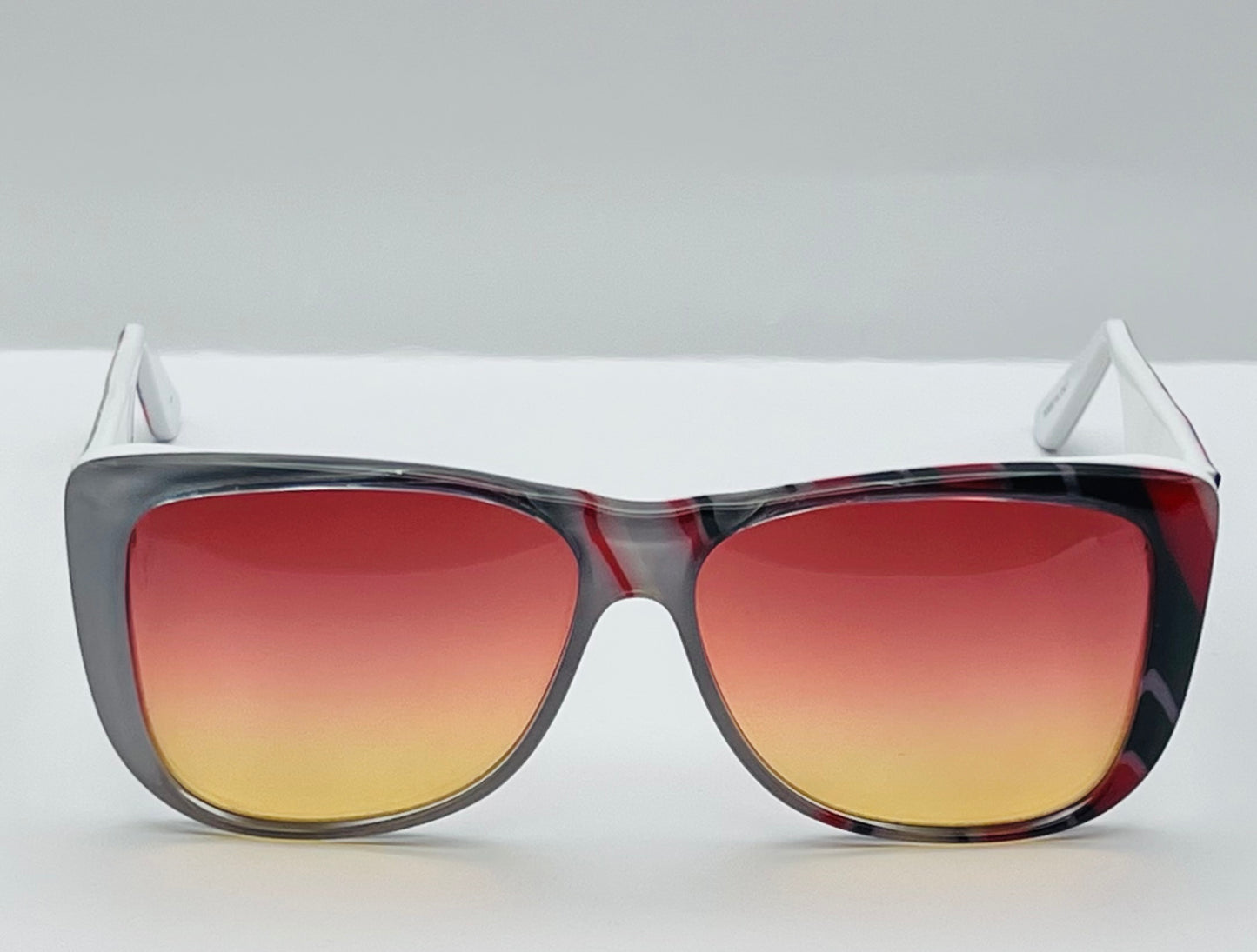 Ultra Catalina 4 Striped Sunglasses-Vintage 1980’S-With Brand New “Berkos Designs” Lenses