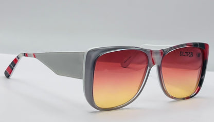 Ultra Catalina 4 Striped Sunglasses-Vintage 1980’S-With Brand New “Berkos Designs” Lenses