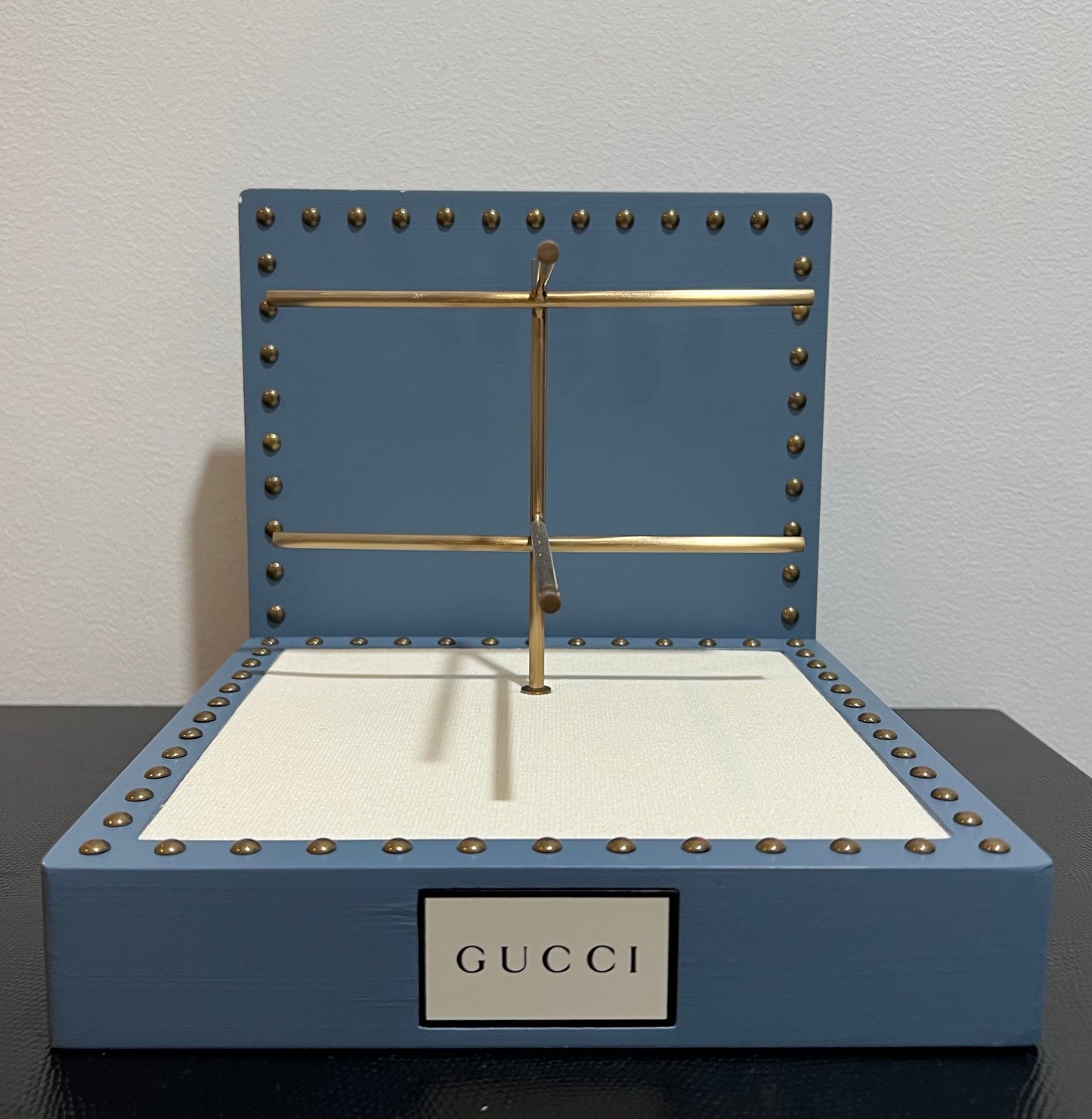 Gucci Studded Flat-Back Dresser Countertop Display | With Fixture | Rare | Mint