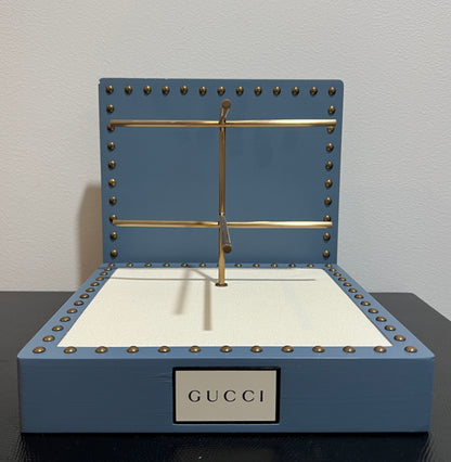 Gucci Studded Flat-Back Dresser Countertop Display | With Fixture | Rare | Mint