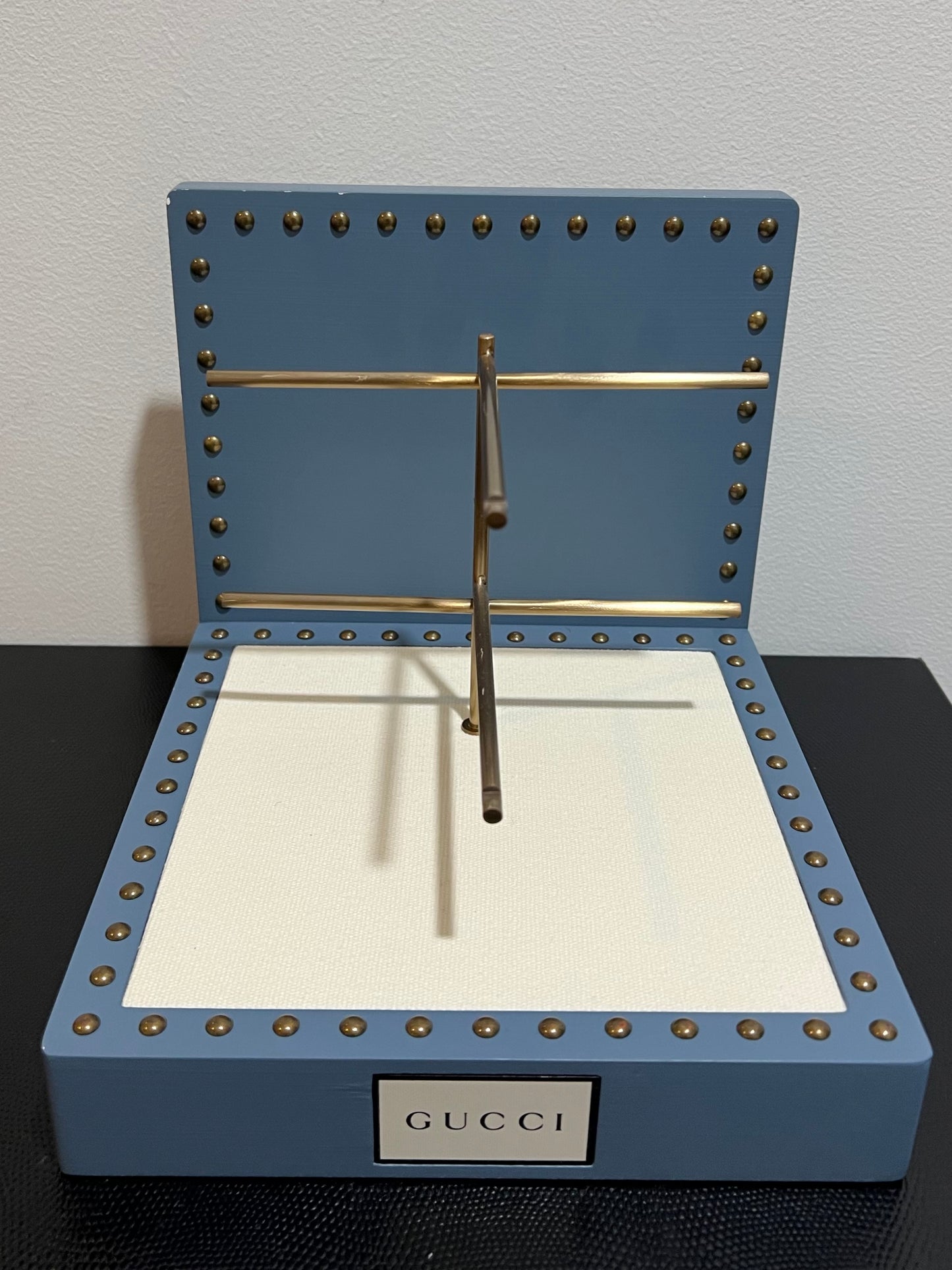 Gucci Studded Flat-Back Dresser Countertop Display | With Fixture | Rare | Mint