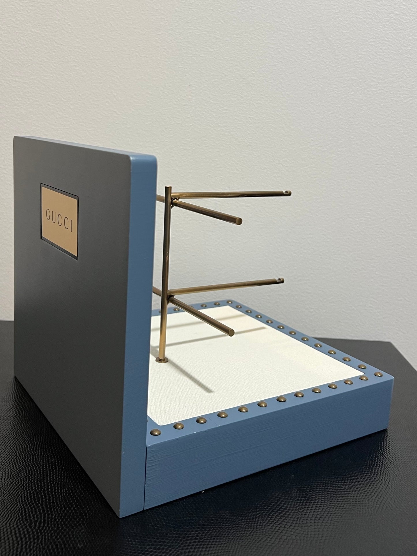 Gucci Studded Flat-Back Dresser Countertop Display | With Fixture | Rare | Mint