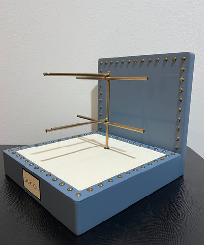 Gucci Studded Flat-Back Dresser Countertop Display | With Fixture | Rare | Mint